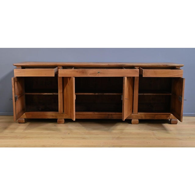Large Restoration Cherrywood Sideboard, Mid-19th Century For Sale - Image 15 of 18