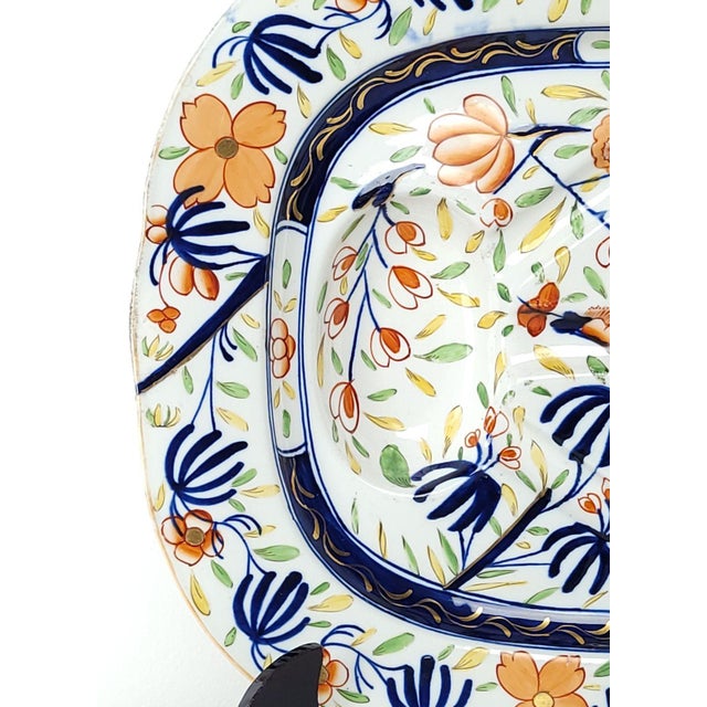 English Coalport Well and Tree Platter, England Circa 1825 For Sale - Image 3 of 6