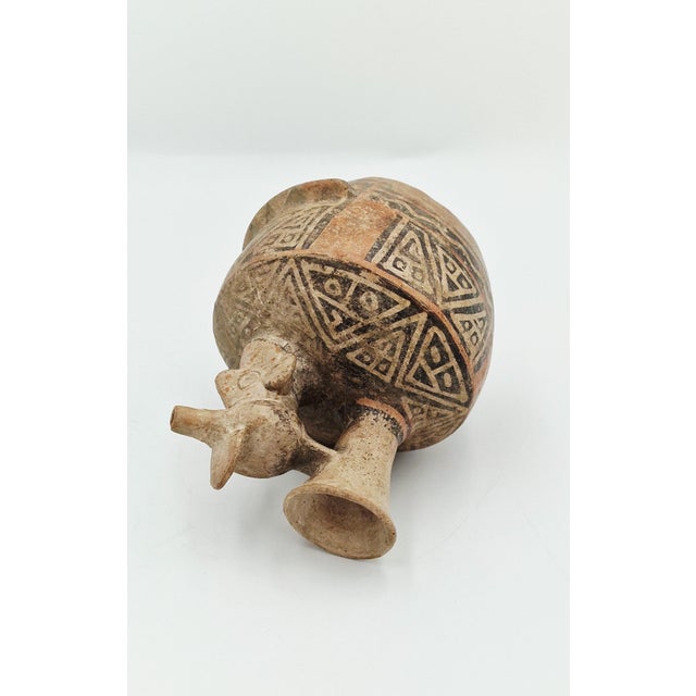 Anthropomorphic Terracotta Vase from the Ancient Pre-Columbian Cultures of the Andes For Sale - Image 11 of 15