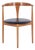 Armchair in Oak and Black Leather by Vilhelm Wohlert, 1960s For Sale