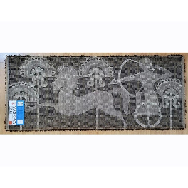 Textile Danish Rya Tapestry Wool Wall Rug by Ege Taepper, Denmark, 1970s For Sale - Image 7 of 8