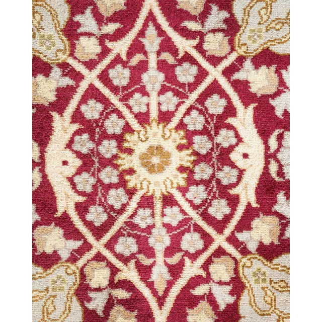 Traditional Mogul, One-of-a-Kind Hand-Knotted Area Rug - Orange, 9' 1" x 12' 4" For Sale - Image 3 of 8