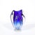 Blue Modernist Hand-Blown Art Glass Vase in Cobalt & Ultramarine Signed Will Dexter For Sale - Image 8 of 15