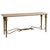 A 20th century bronze and travertine console sourced from the prestigious InterContinental Paris Le Grand overlooking...