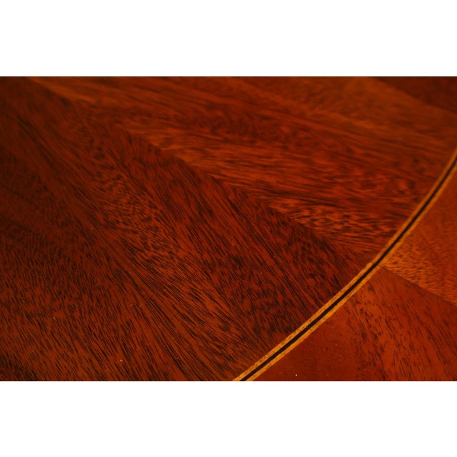 Henkel Harris Mahogany Demilune Console Cabinet Console For Sale - Image 12 of 18