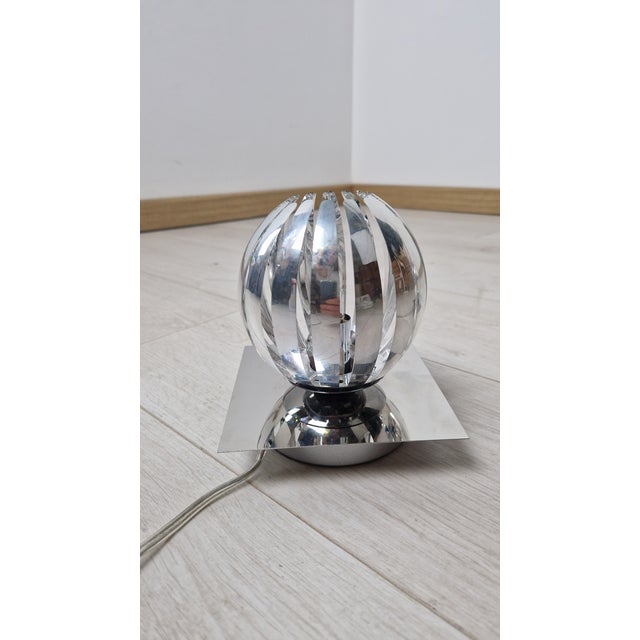 Chromed Metal Table Lamps with Touch Function, Set of 2, in Very Good conditions. Designed from 2000 European Plug (up to...