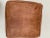 Moroccan Square Brown Chocolate Moroccan Leather Pouf Cover For Sale - Image 3 of 10