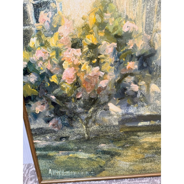 Impressionist Reproduction Painting "At the Doorway", Framed For Sale - Image 3 of 12