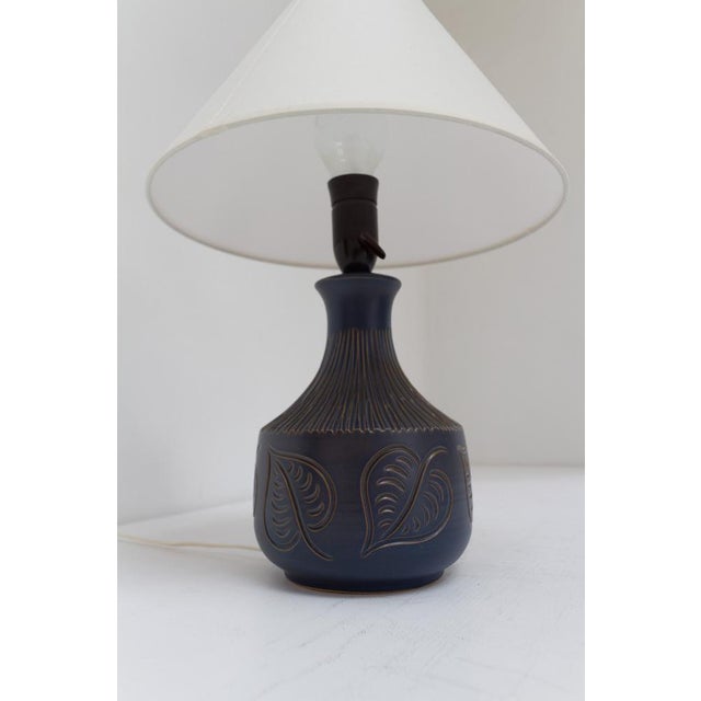 Mid-Century Danish Ceramic Table Lamp by Bromølle Keramik, 1960s For Sale - Image 6 of 15