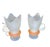 Glass Vintage Table Lamps in Frosted Glass by Villeroy and Boch, 1990s, Set of 2 For Sale - Image 7 of 7