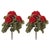 Contemporary Geranium Floral Bush (Set of 2) For Sale - Image 3 of 3