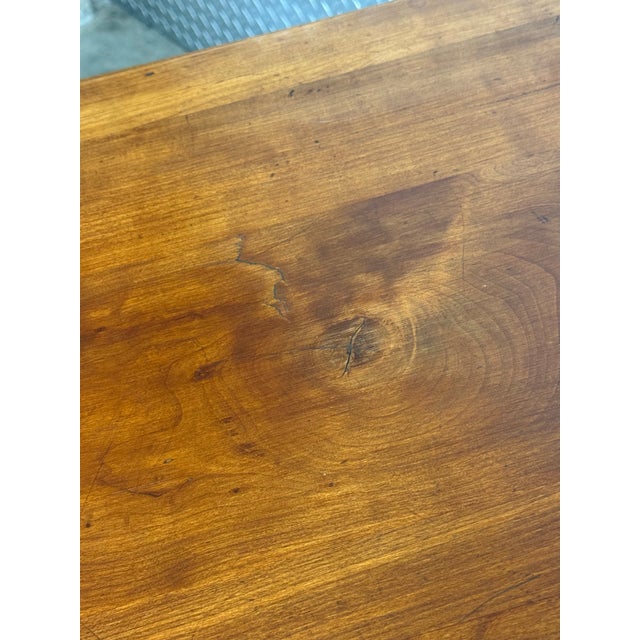 Antique 19th Century Solid Cherry Sheraton Gateleg Table For Sale - Image 10 of 12