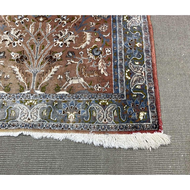 Handmade Iranian Wool Rug For Sale - Image 5 of 11