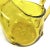 Glass Mid Century Modern Amber Art Glass Pitcher With Pinched Hand Blown Glass and a Large Lip For Sale - Image 7 of 9