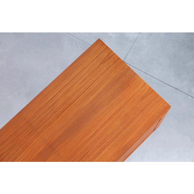 Mid-Century Modern Teak Tambour Door Credenza by Hornslet Mobelfabrik For Sale - Image 11 of 12