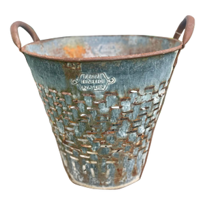 Vintage Olive/Harvest Bucket