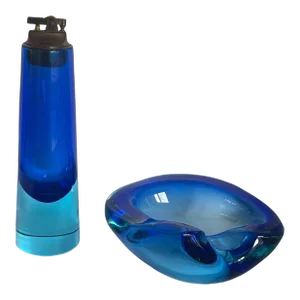 1960s Murano Sommerso Smoking Set - 2 Pieces
