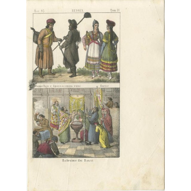 Russian Hatter and Chimney Sweep, 1842, Paper For Sale - Image 3 of 8