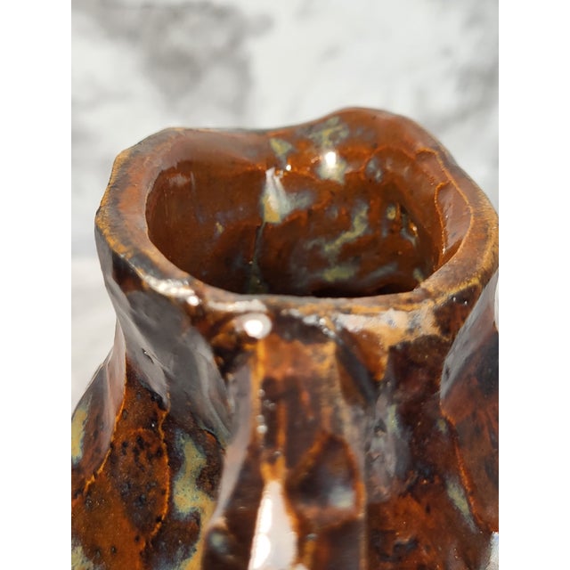 Ceramic 1940s Rustic Turkish Pottery Small Jug/Creamer For Sale - Image 7 of 15