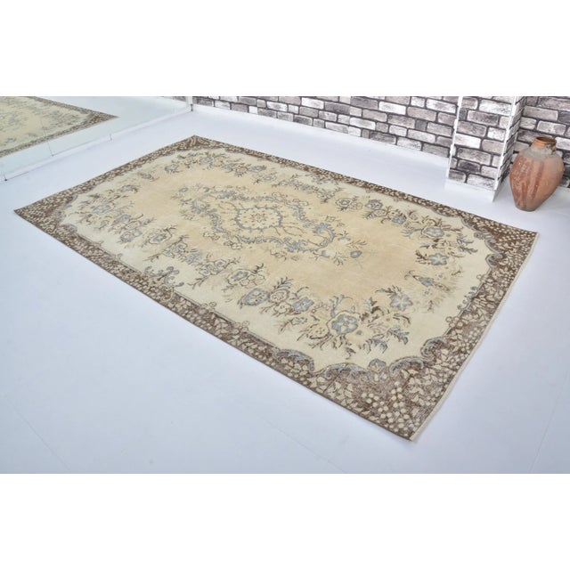 1960s Handmade wool and cotton rug in Turkish Anatolian Carpet, Vintage Area Rug, Turkish Vintage Anatolian Rug, Handmade...