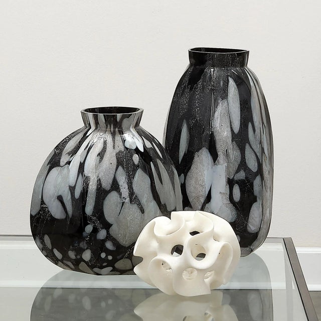 Jamie Young Jamie Young Ribbon Sphere in White Resin For Sale - Image 4 of 8