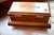 Brown Antique Wooden Keepsake Trinket Box Engraved Zodiac Tarot Card Holder For Sale - Image 8 of 9