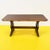 Rustic Walnut-Stained Fratino Table with Sawhorse Legs For Sale - Image 12 of 12