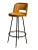 Vintage Mid 20th Century Bamboo and Rattan Swivel Bar Stool For Sale - Image 10 of 10