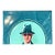 Vintage Figurative Painting of Man in Hat on Paper For Sale