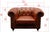 Pasargad Home Genuine Leather Chester Bay Tufted Arm Chair For Sale In New York - Image 6 of 7