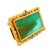 21.75 Carat Opal Sapphire Paraiba 18k Yellow Gold Portrait Brooch-Pendant For Sale - Image 4 of 6
