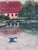 1950s Vintage Original Landscape Oil Painting, Signed Farmhouse Art For Sale - Image 5 of 18