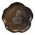 Antique Japanese Meiji Copper Samurai Warrior Catchall Dish For Sale