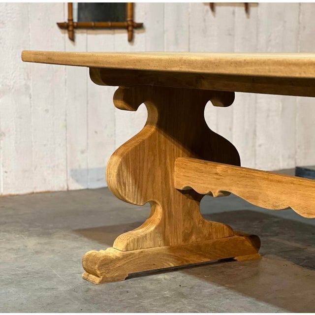 French Farmhouse Dining Table in Oak, 1925 For Sale - Image 18 of 18