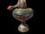 A vintage Turkish copper covered urn with a rounded pedestal form and tall finial lid, decorated entirely by hand....