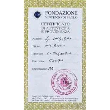 Eurydice is an original colored lithograph print realized by Giuseppe Ingegno in 1979. Hand-signed in pencil on the lower...