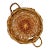 Large Vintage Woven Basket Tray For Sale