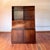 This is en elegant piece for your mid century office or living area. This piece has all the storage you could ask for....