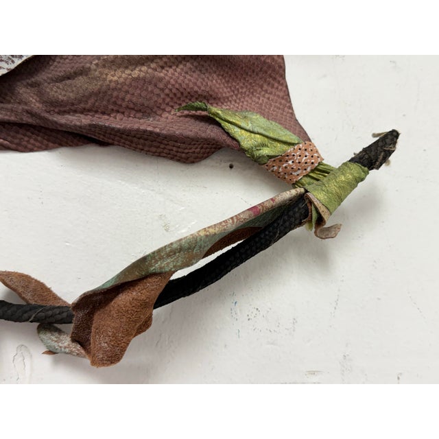 Dominique Caron Handmade Leather Art Mask For Sale - Image 10 of 12