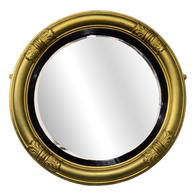 Regency Round Gilt Mirror, 1810 For Sale