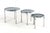 Italian Round Chrome Nesting Tables with Smoked Glass, Set of 3 For Sale - Image 10 of 16