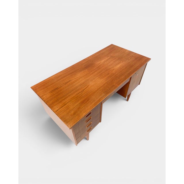 Mid-Century Modern Classic Danish Teak Desk, 1960s For Sale - Image 3 of 6