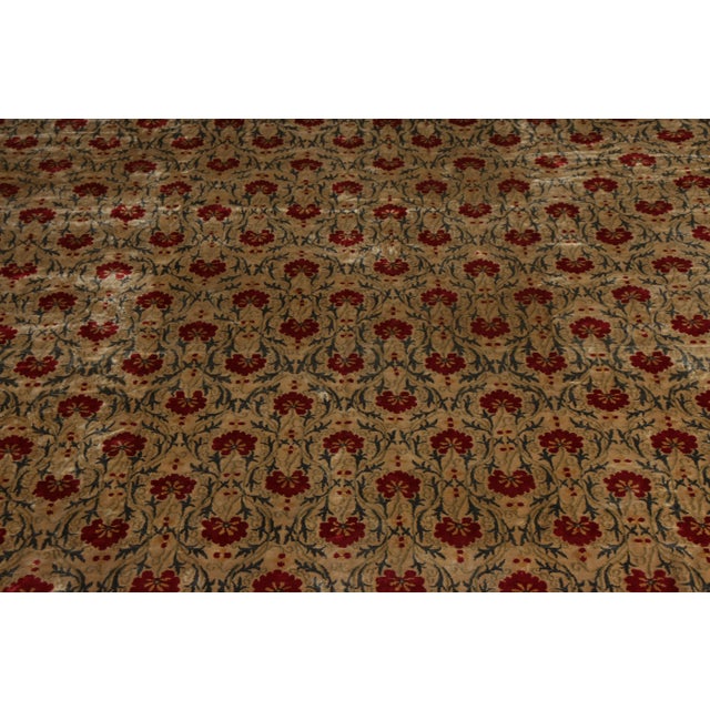 2010s Contemporary Rug Beige Green Samarkand Style Floral Pattern by Rug & Kilim For Sale - Image 5 of 10