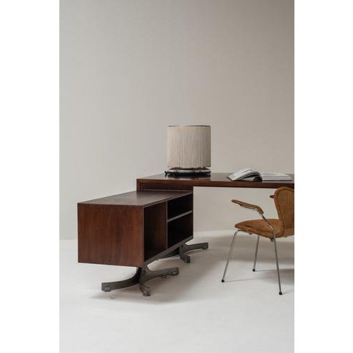 Brown Executive Desk by Trau Arredamenti Metallici S.P.A, 1960s For Sale - Image 8 of 18