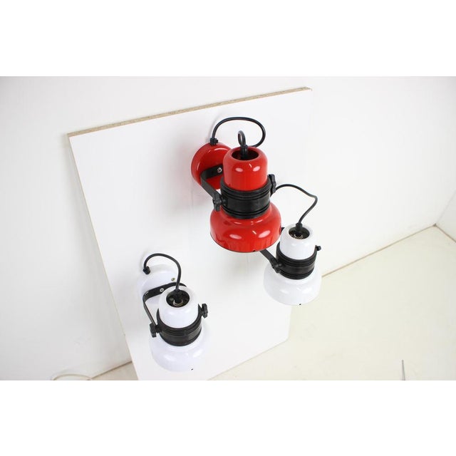 Metal Mid-Century Wall Lamp by Elektrofem, Hungary, 1970s For Sale - Image 7 of 17