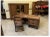 Vintage Desk with Bookcase and Armchair, 1940, Set of 3 For Sale - Image 12 of 12