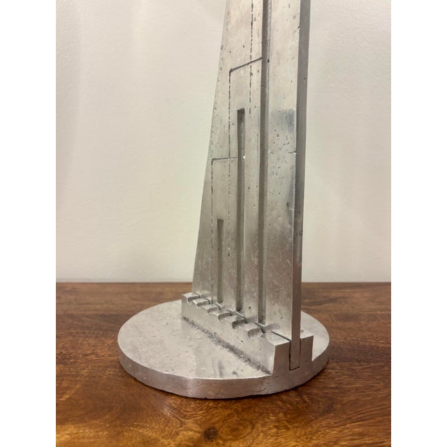 Metal 1977 Signed Aluminum Abstract Sculpture by Beni Winkler For Sale - Image 7 of 11