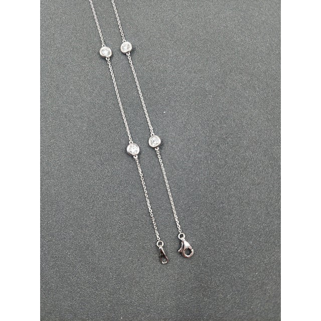 1.59 Ct Diamond by the Yard Necklace For Sale In Chicago - Image 6 of 8