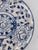 Late 20th Century Late 20th Century Hand-Painted Lotus Dessert Plate in Cobalt Blue and Red - Set of 4 For Sale - Image 5 of 13