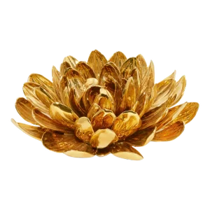 AERIN Gilded Dahlia Porcelain Flower